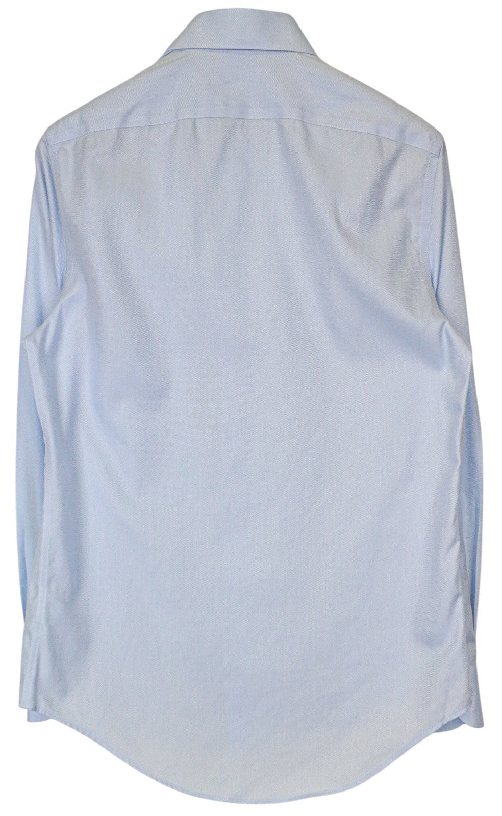 SUITSUPPLY Men's Formal Shirt 37/14.5 Slim Blue Cotton Cutaway Long Sleeve