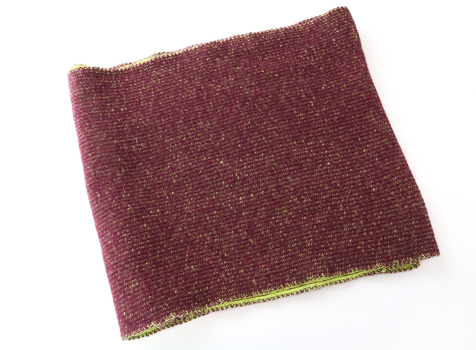 MAISON SCOTCH moteriškas šalikas OS violetinė žalia begalinė megzta 