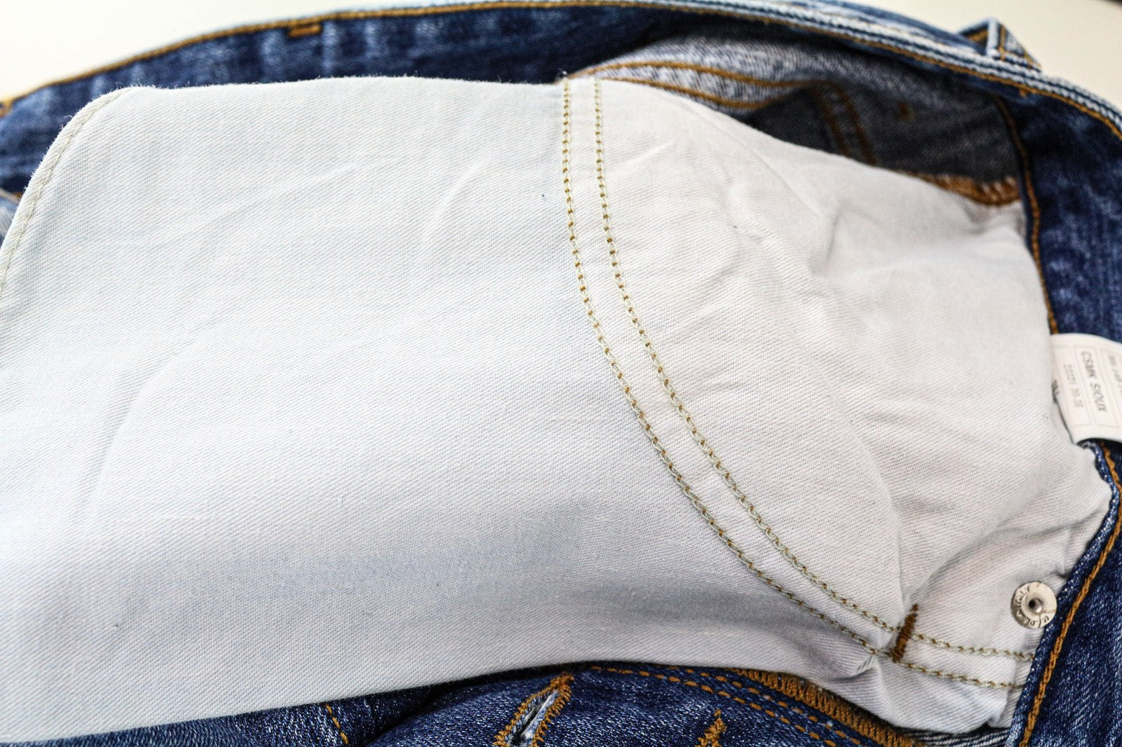 TAKESHY KUROSAWA TK 08 vyriški džinsai W34 mėlyni, netempiami, ploni, aptempti 