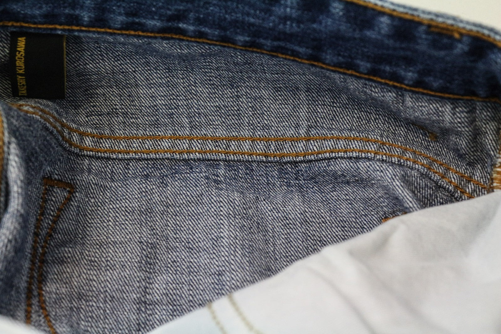 TAKESHY KUROSAWA TK 08 vyriški džinsai W34 mėlyni, netempiami, ploni, aptempti 