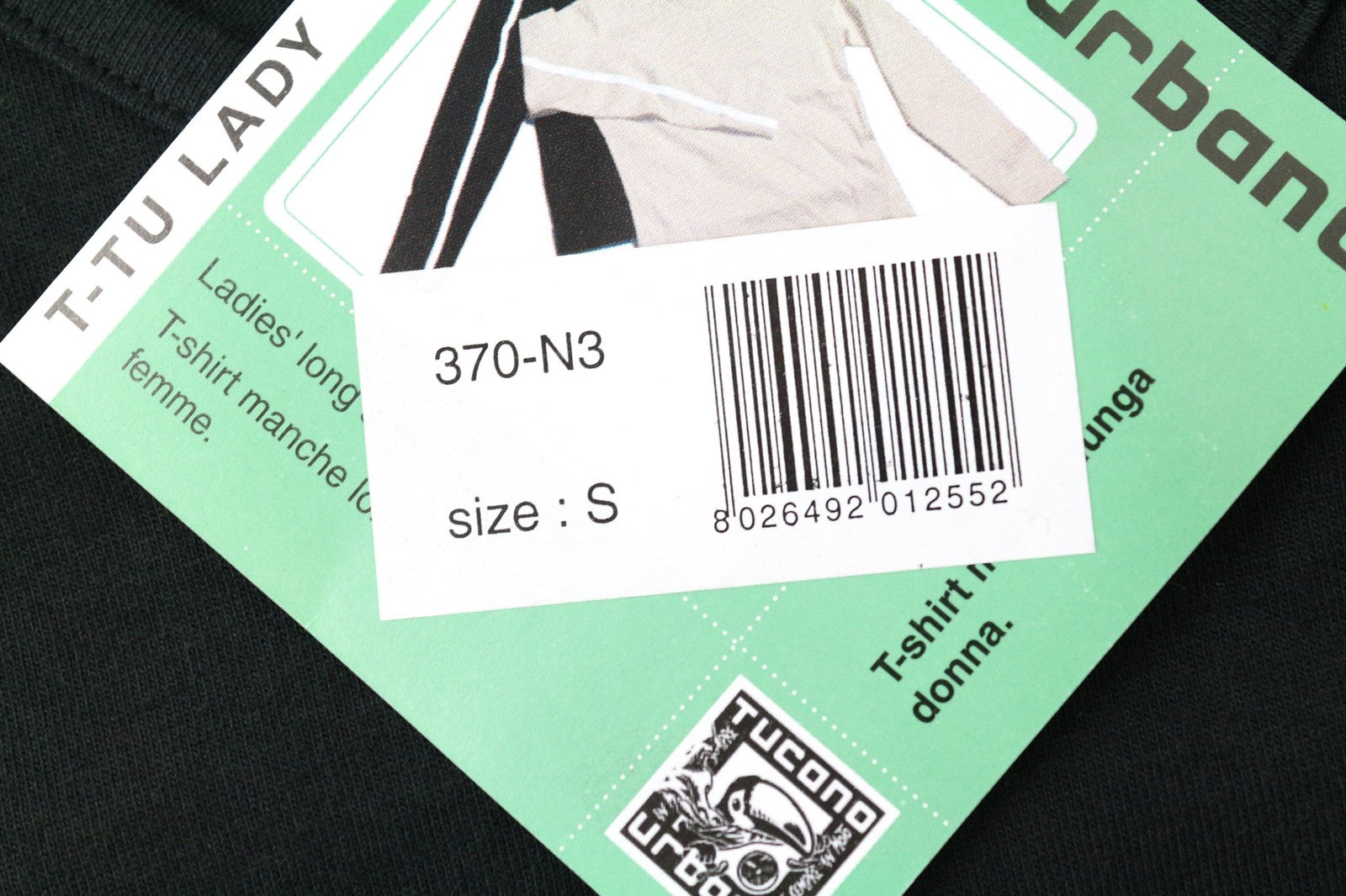 TUCANO URBANO T-TU moteriški marškinėliai S dydžio juodi džersio grynos medvilnės megztiniai 