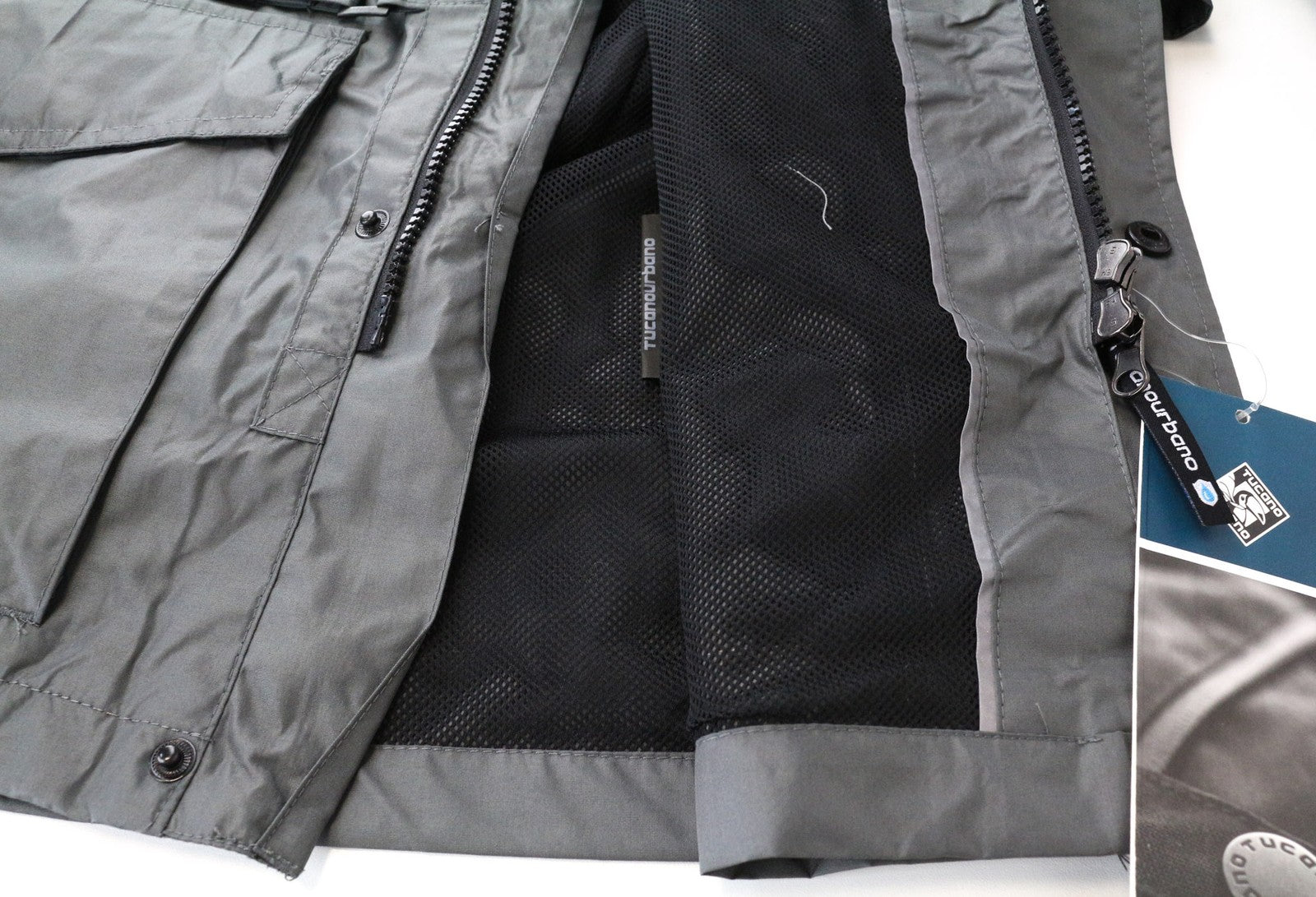 TUCANO URBANO Nauja Tucanji vyriška striukė IT48 pilka, kvėpuojanti, vėjui nepralaidi