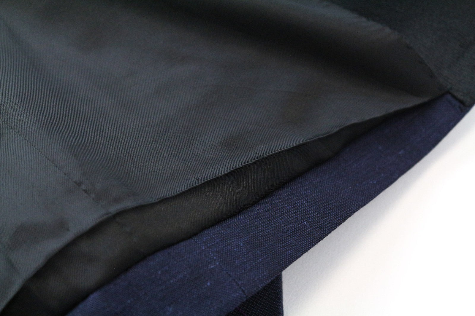 SUITSUPPLY Verona Men Blazer UK36R Tuxedo Single-Breasted Blue Wool Linen