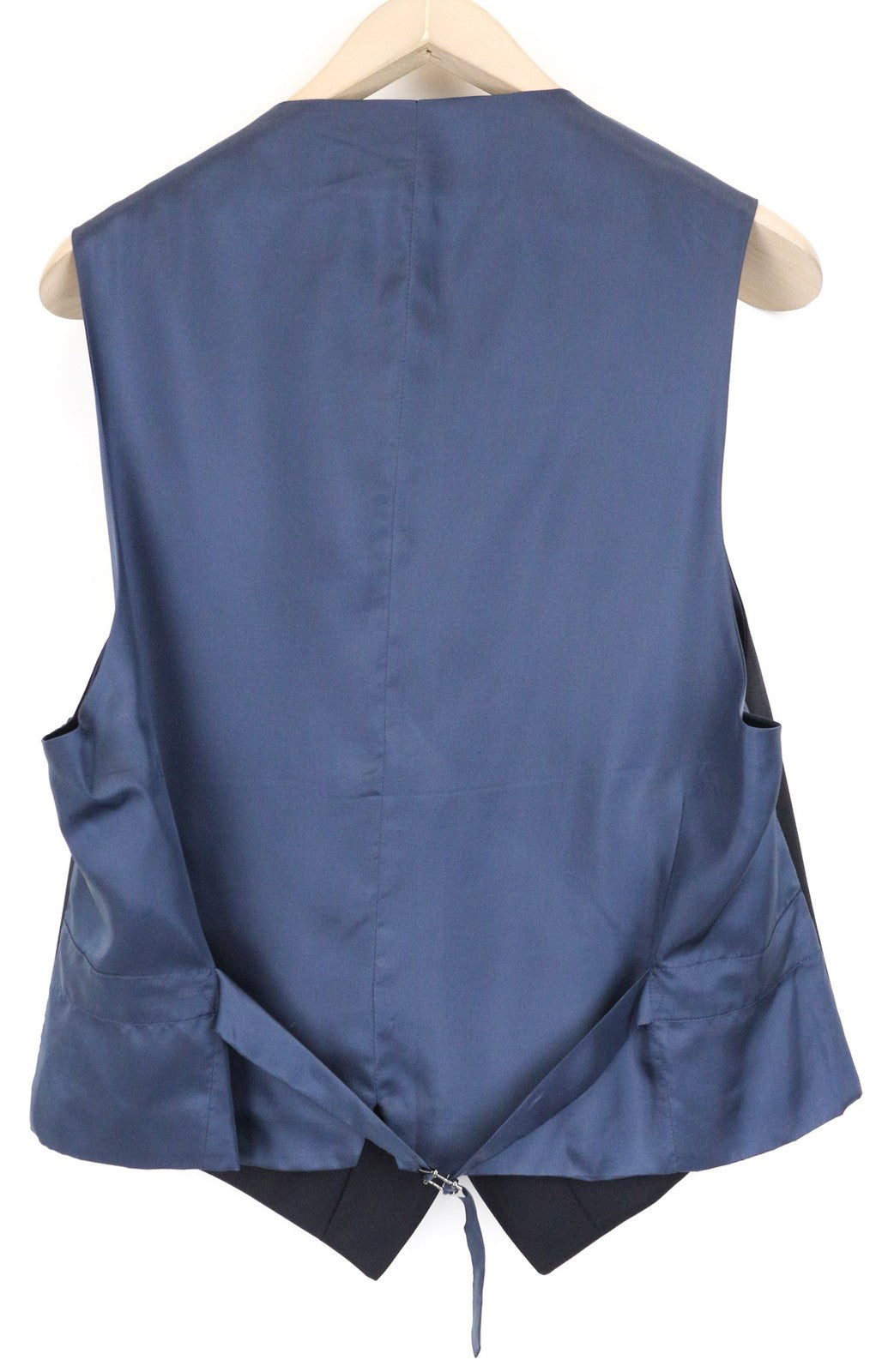 SUITSUPPLY Ferrara Men Waistcoat UK44S Blue Formal Wool Single-Breasted