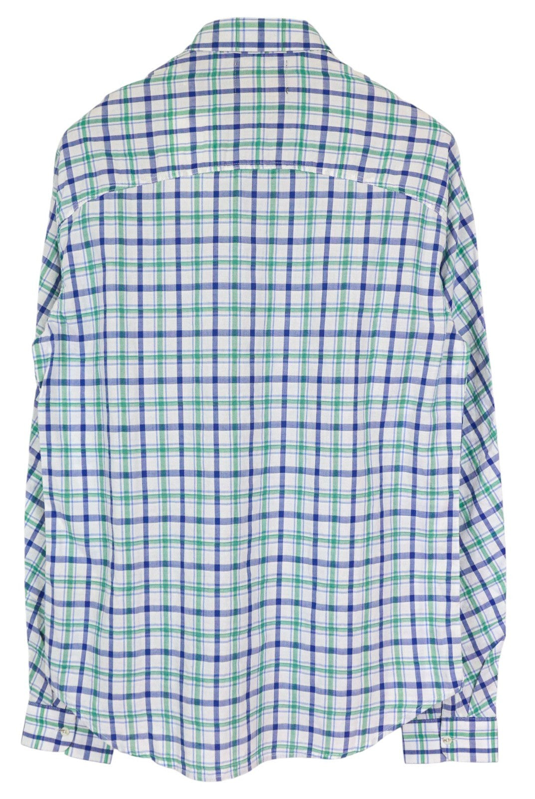 SCOTCH &amp; SODA Ams Couture vyriški marškinėliai M, grynos medvilnės, mėlyni ir balti, languoti.