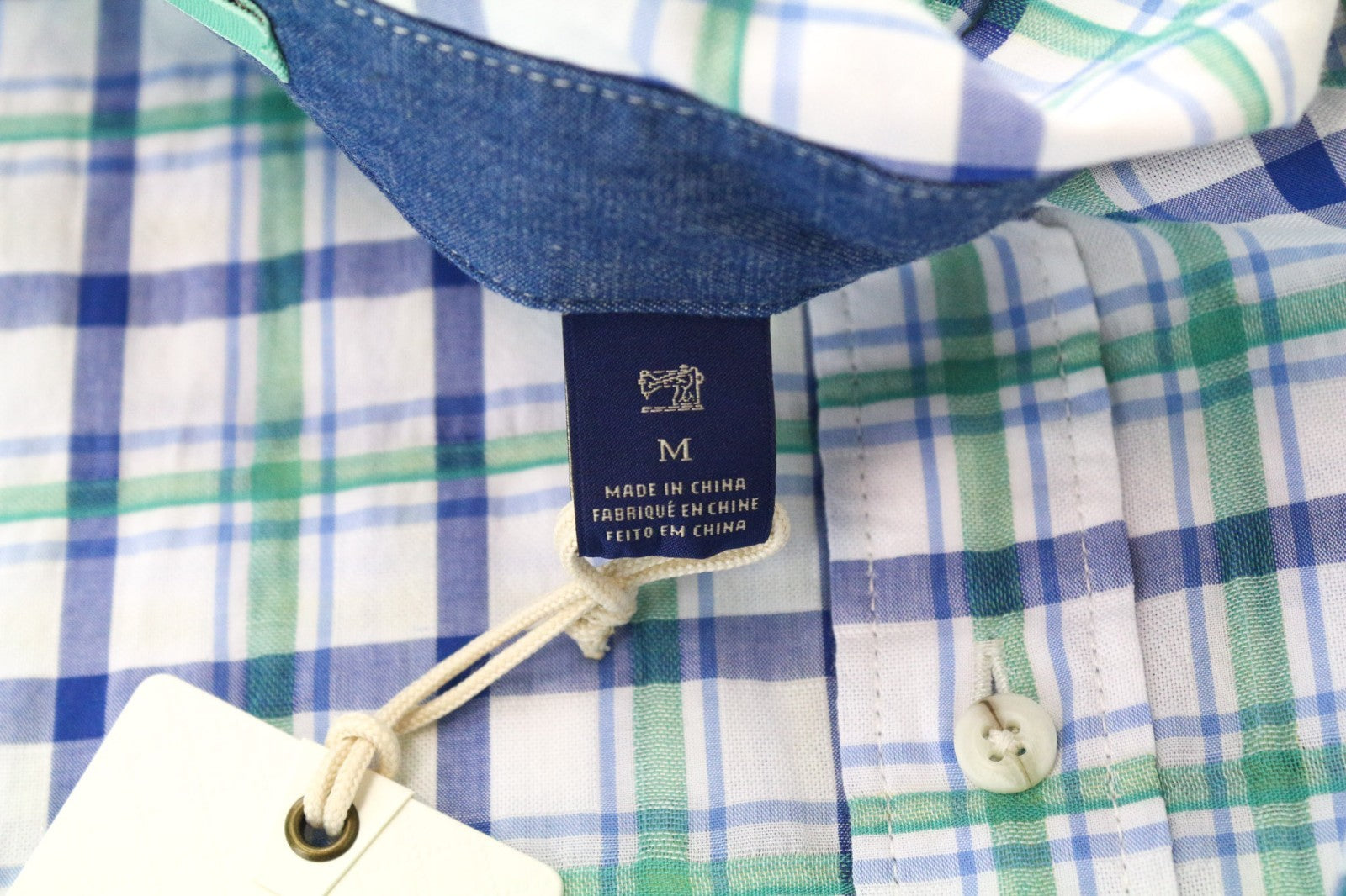 SCOTCH &amp; SODA Ams Couture vyriški marškinėliai M, grynos medvilnės, mėlyni ir balti, languoti.