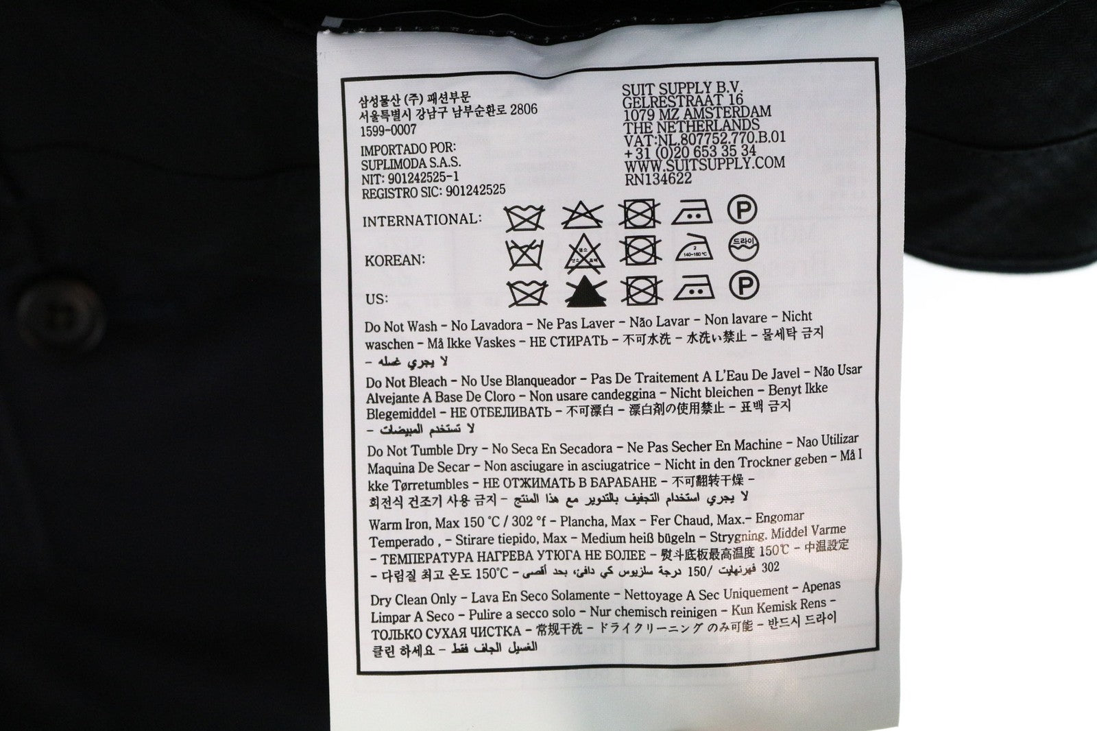 SUITSUPPLY Ferrara Men Suit UK36S Trousers Waistcoat Pure Wool Blue 2in1