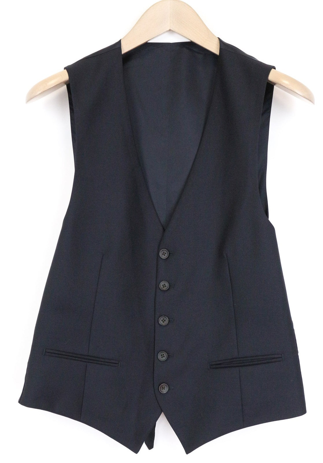 SUITSUPPLY Ferrara Men Suit UK36S Trousers Waistcoat Pure Wool Blue 2in1