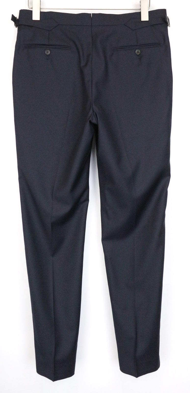 SUITSUPPLY Ferrara Men Suit UK38R Blue Slim 2-Piece Wool V-Neck Twill