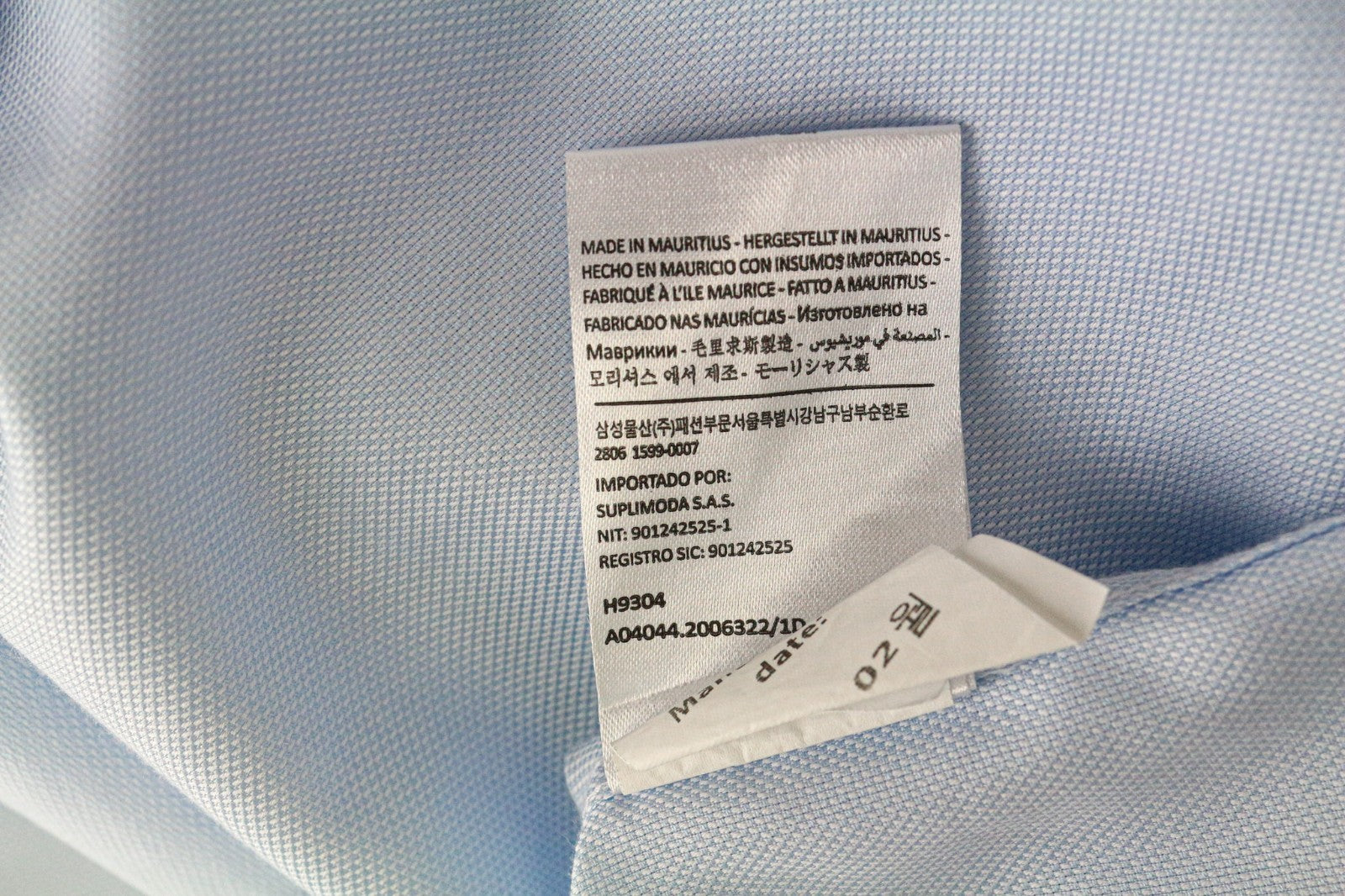 „SUITSUPPLY Traveller“ vyriški formalūs marškiniai, 41L/16L, ploni mėlyni medvilniniai dryžuoti marškiniai 