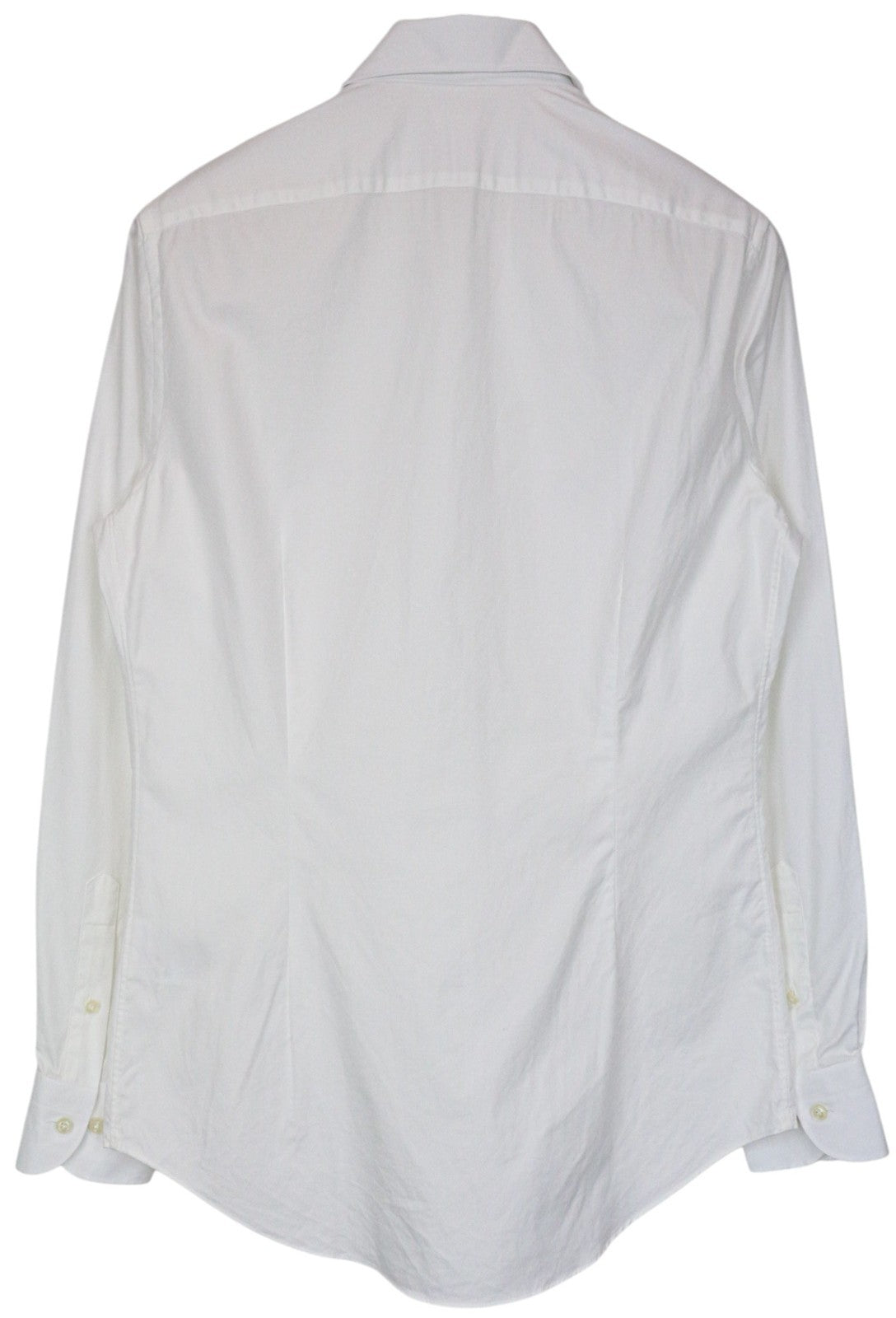 SUITSUPPLY vyriški oficialūs marškinėliai 40/15 3/4 Itin ploni balti medvilniniai ilgomis rankovėmis 