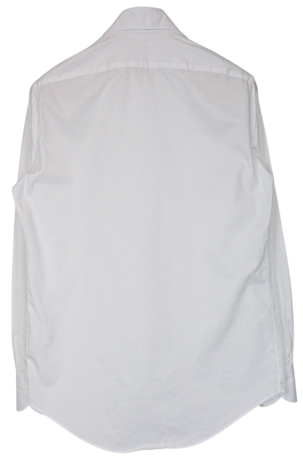 SUITSUPPLY vyriški formalūs marškiniai 40/15 3/4 ploni balti grynos medvilnės marškiniai su iškirpte apykakle 