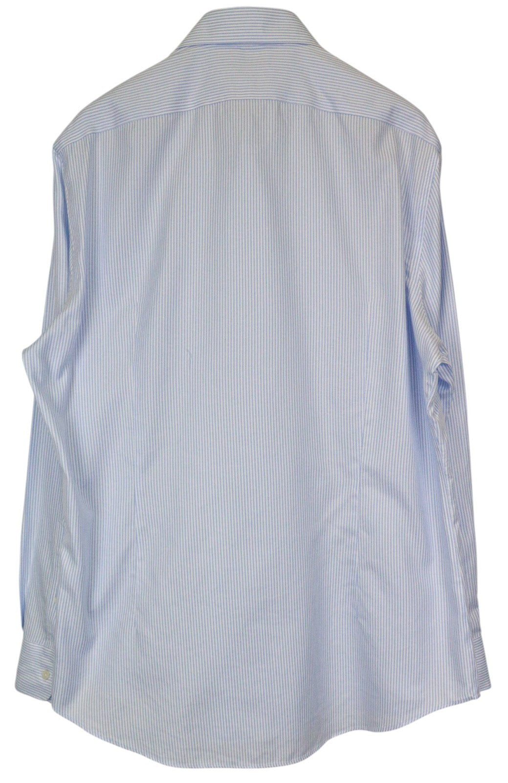 SUITSUPPLY Men's Formal Shirt 46/18 Extra Slim Blue Cotton Striped Classic