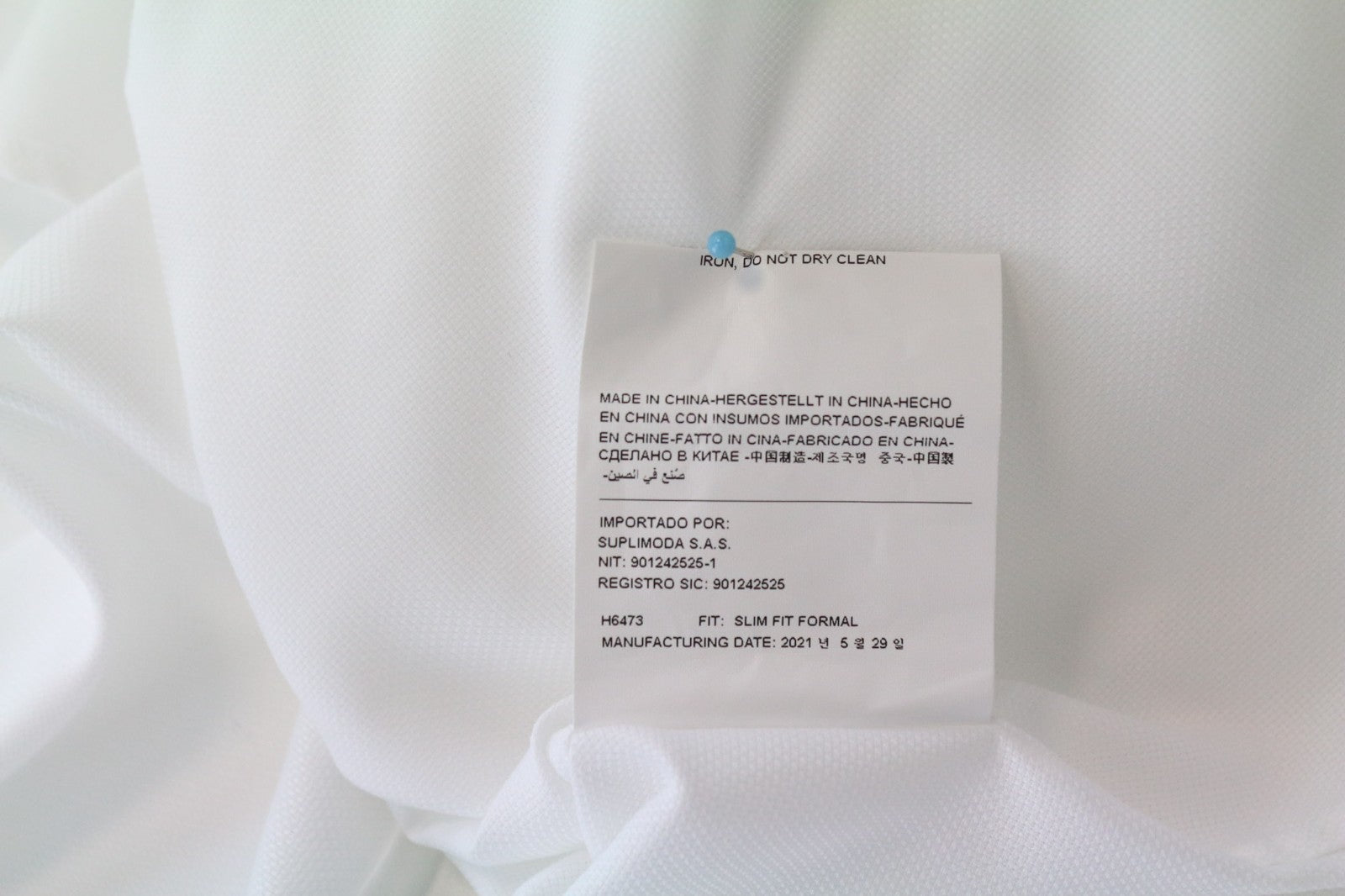 „SUITSUPPLY Traveller“ vyriški formalūs marškiniai, 38/15, ploni, balti, ilgomis rankovėmis, dryžuoti 