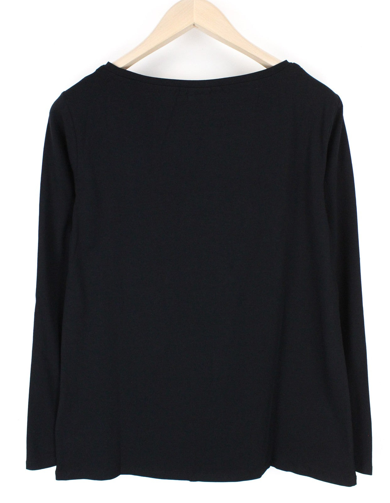 MARINA YACHTING Men's Black Logo Tee L Cotton Stretch Round Neckline T-Shirt