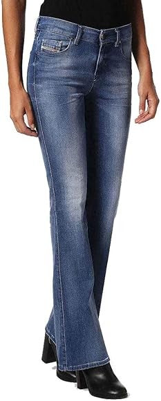 DIESEL Sandy-B 084GP Women's Slim Bootcut Jeans W27/L34 Blue Cotton Stretch