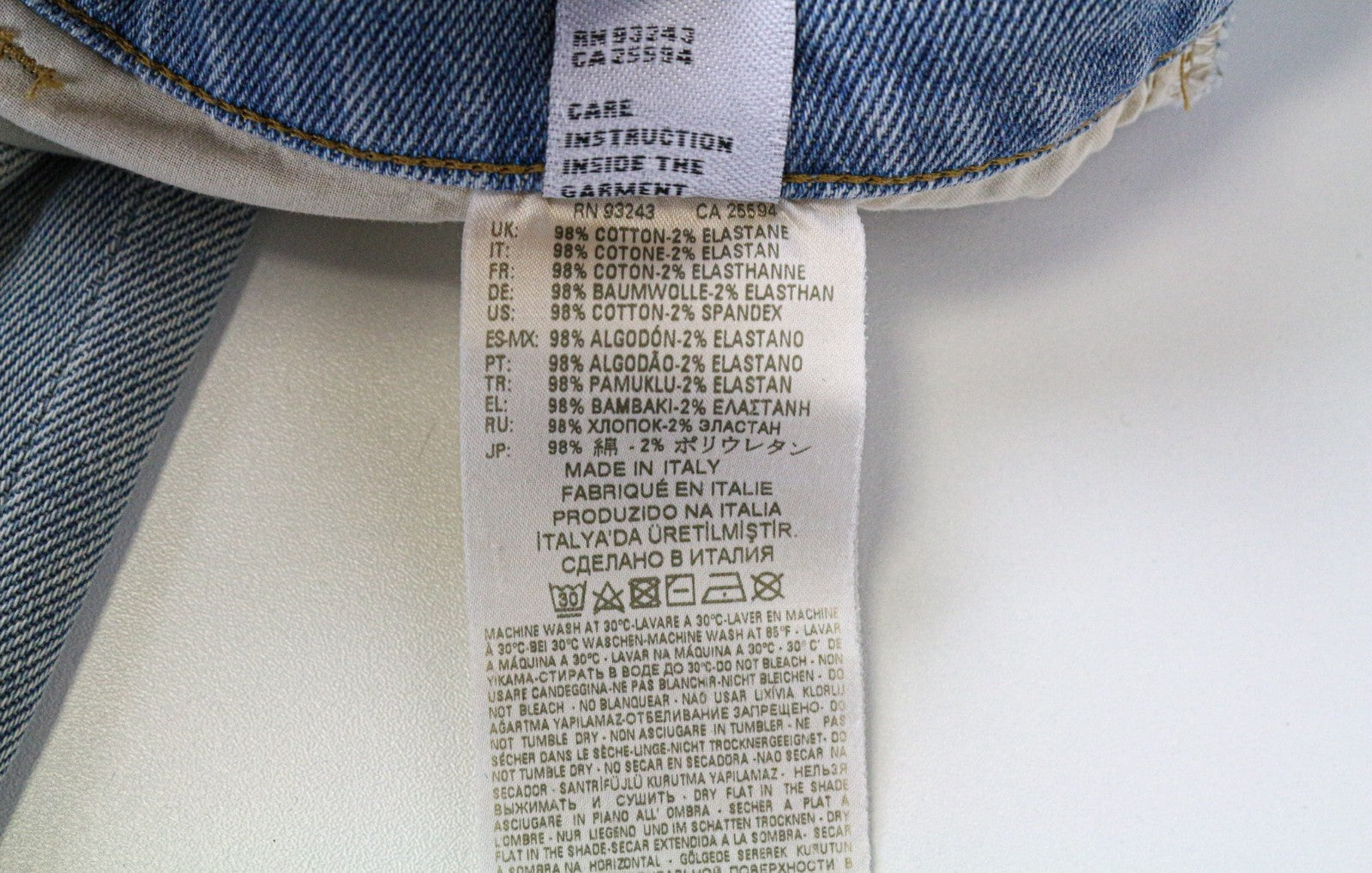 DIESEL D-Eetar 081AK Men's Tapered Jeans W32/L32 Blue Stretch Carrot Aged Look