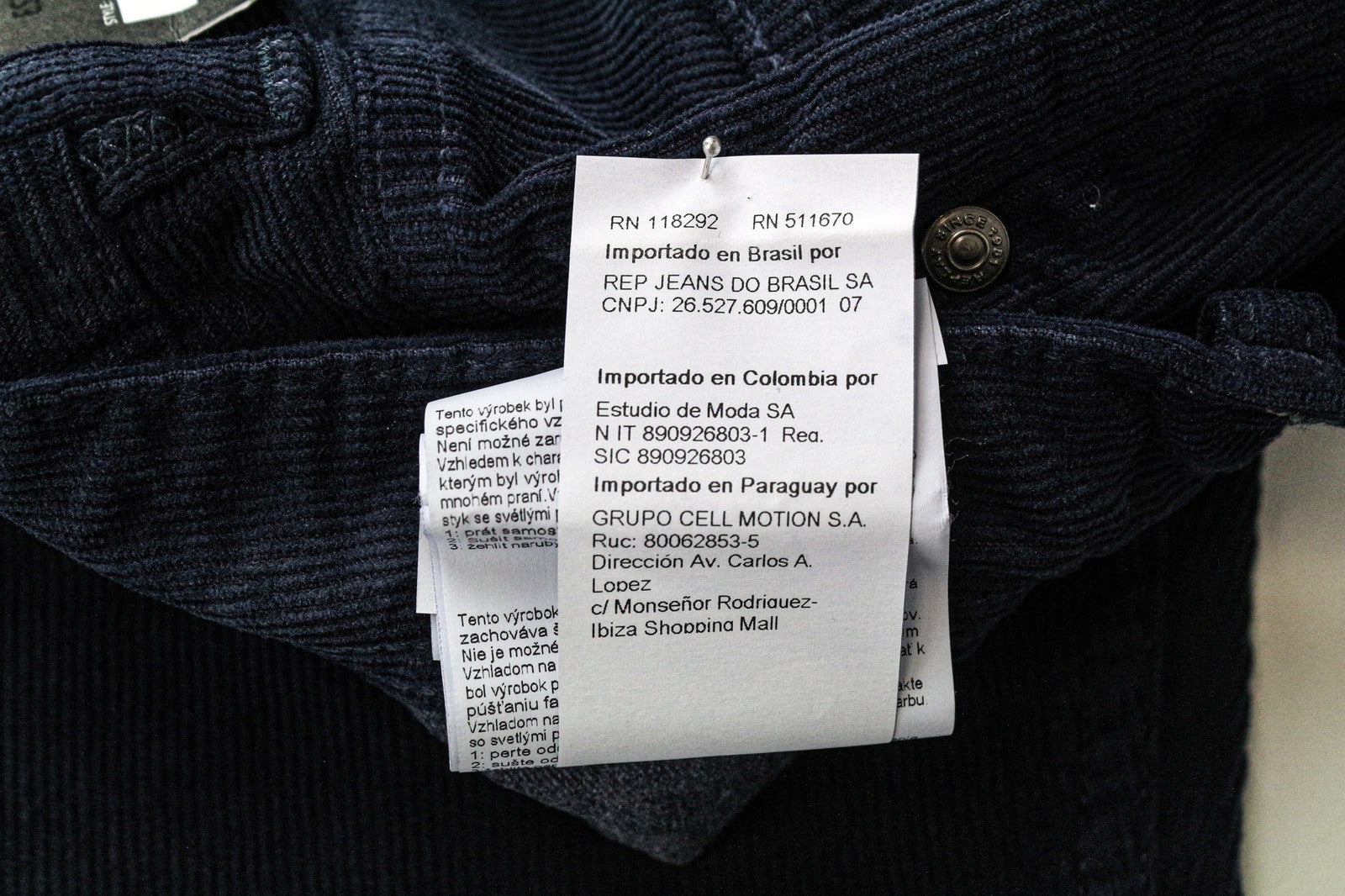 REPLAY Grover vyriškos velveto kelnės W30/L32 mėlynos tiesios medvilnės tamprios kelnės