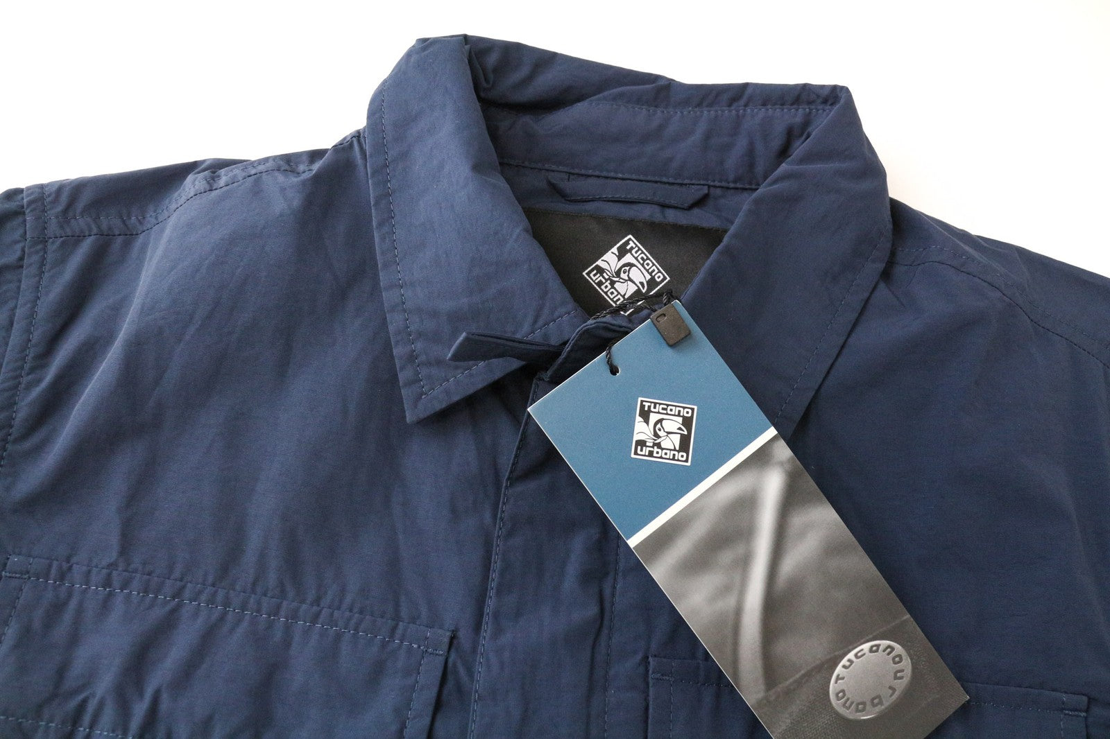 TUCANO URBANO Albertina moteriška striukė, tamsiai mėlyna, su medvilnės mišinio apykakle, EU40 