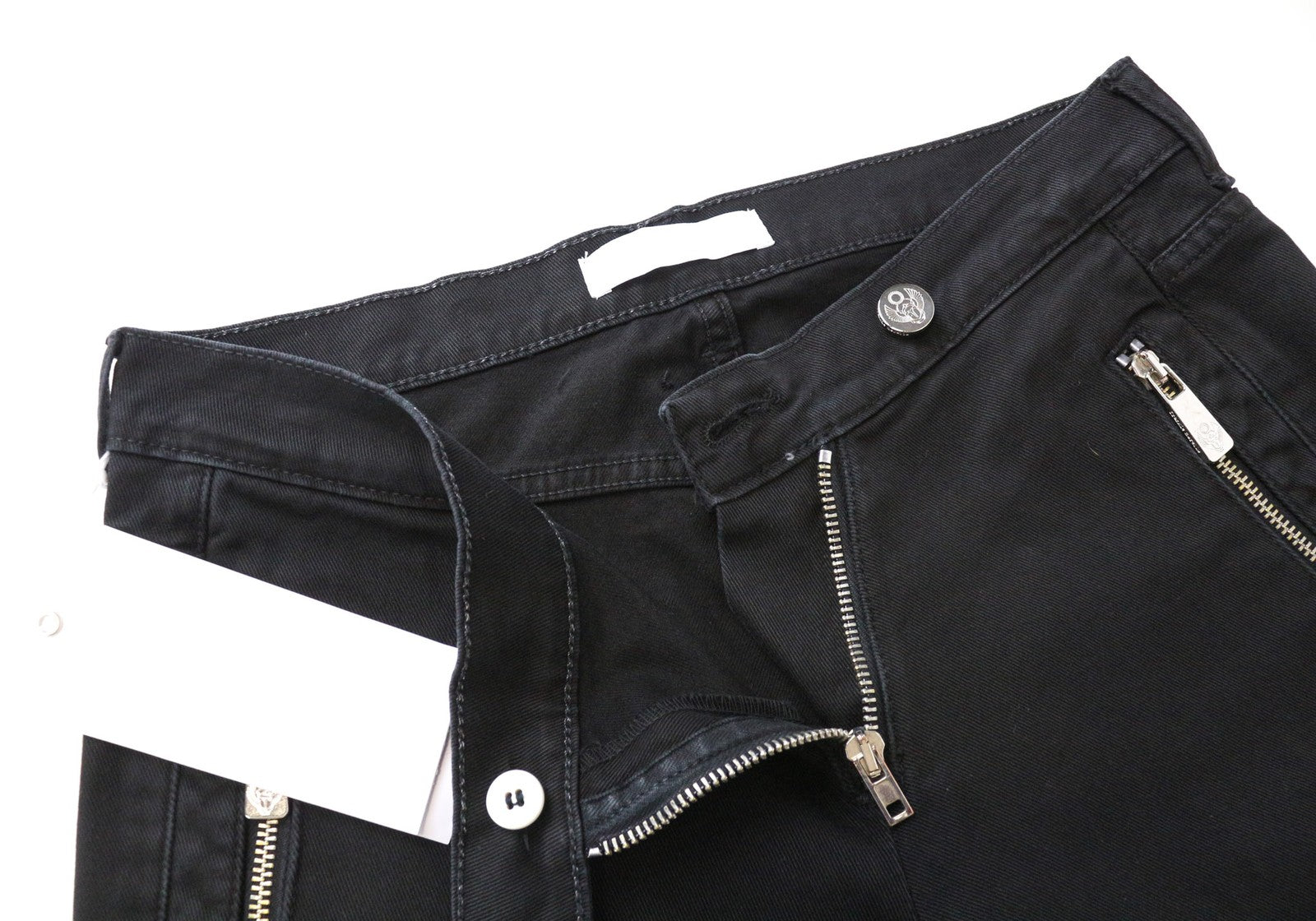 FRANKIE MORELLO Mekbuda Women's Jeans W26 Slim Skinny Black Cotton Stretch