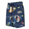 Blue Tencel Shorts