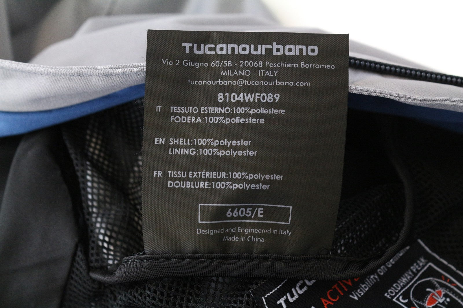 TUCANO URBANO Ire moteriška striukė S pilka, vandeniui atspari, lengva 