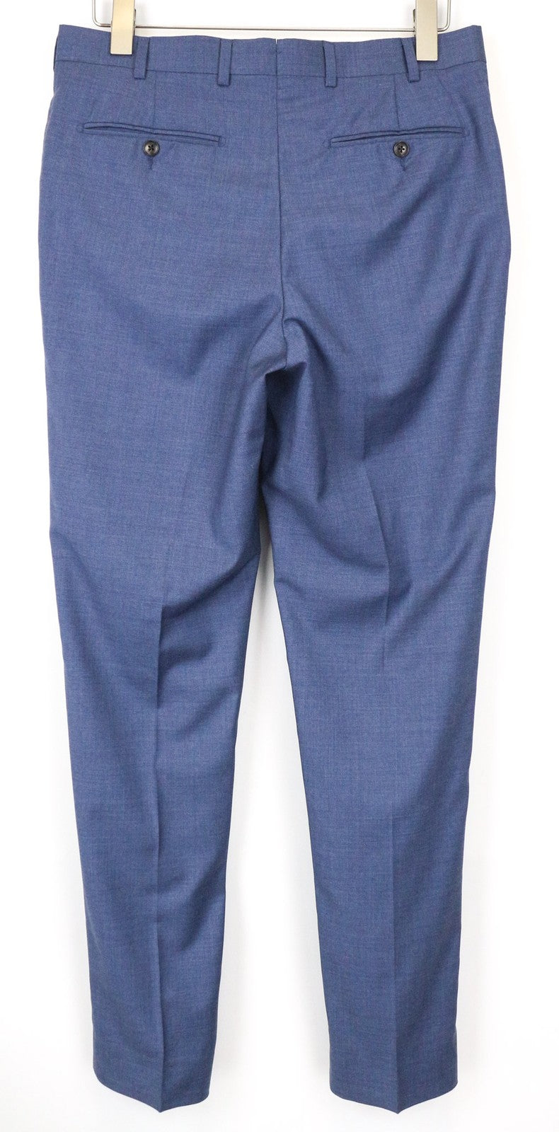 SUITSUPPLY Brescia vyriškos kelnės, UK38R, mėlynos, vilnonės, klostuotos, klasikinės, su pamušalu 