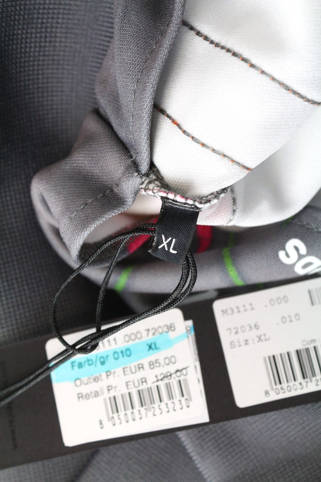 REPLAY vyriškas džemperis XL dydžio pilkai oranžinis gėlių raštas laisvalaikio stiliaus ilgomis rankovėmis su užtrauktuku 