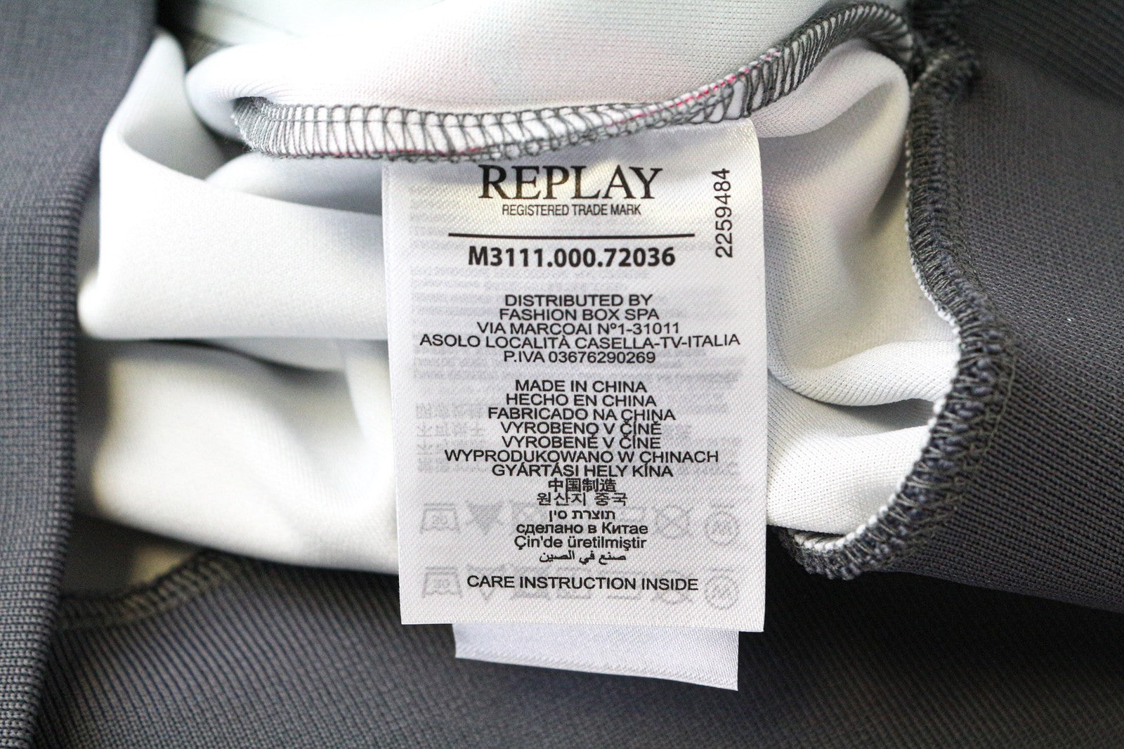 REPLAY vyriškas džemperis XL dydžio pilkai oranžinis gėlių raštas laisvalaikio stiliaus ilgomis rankovėmis su užtrauktuku 