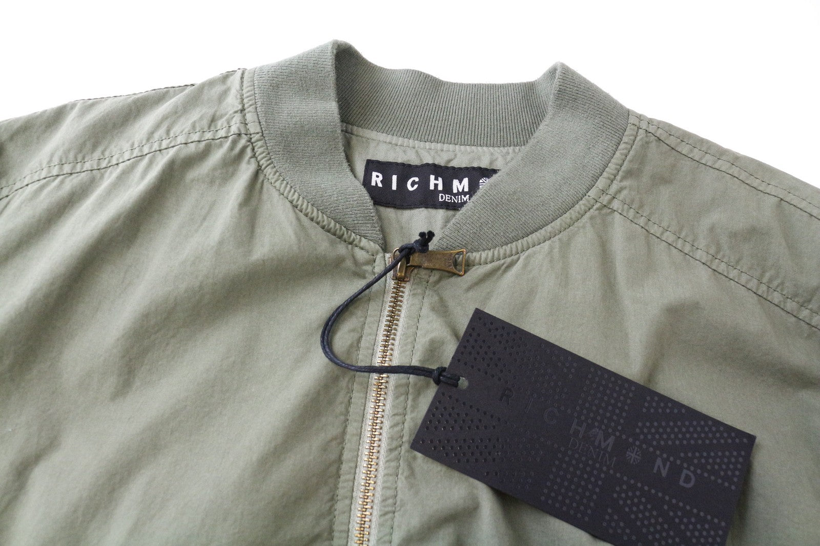 RICHMOND vyriška striukė 48 žalia, lengva, užtrauktuku, ilgomis rankovėmis, vienaeilė 