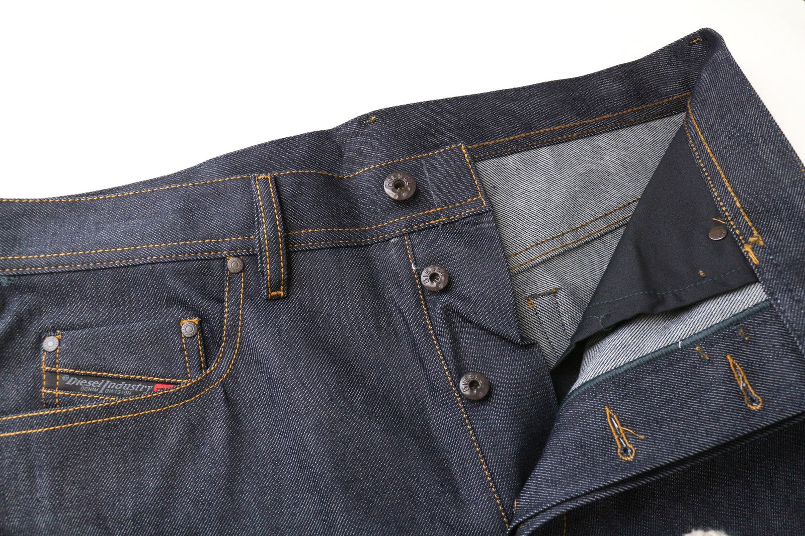 DIESEL Rhial-R R8E50 Men's Jeans W32/L32 Slim Carrot Fit Dark Blue Cotton