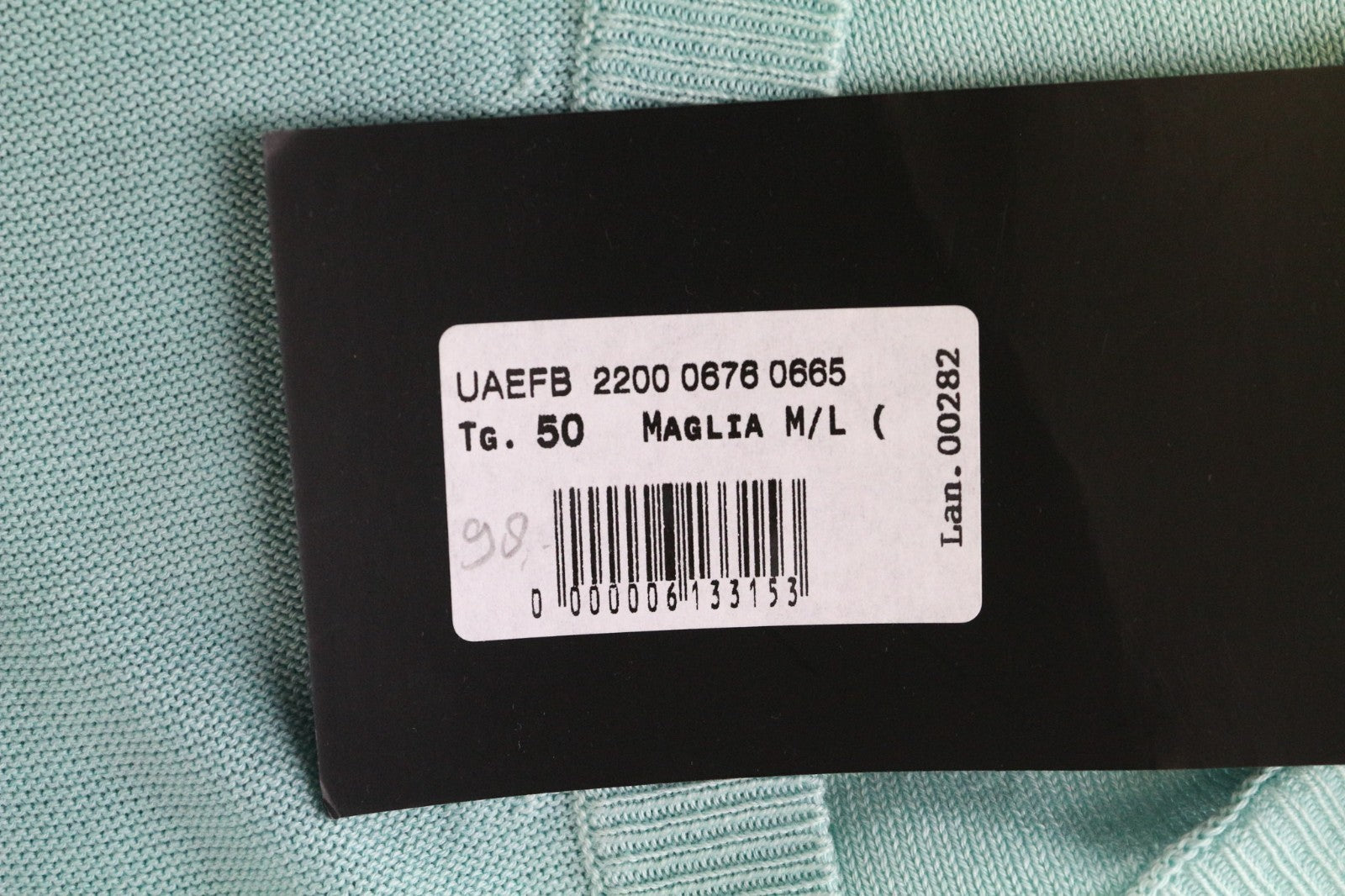 RICHMOND vyriškas megztinis 50 šviesiai mėlynas medvilninis V formos iškirpte ilgomis rankovėmis 