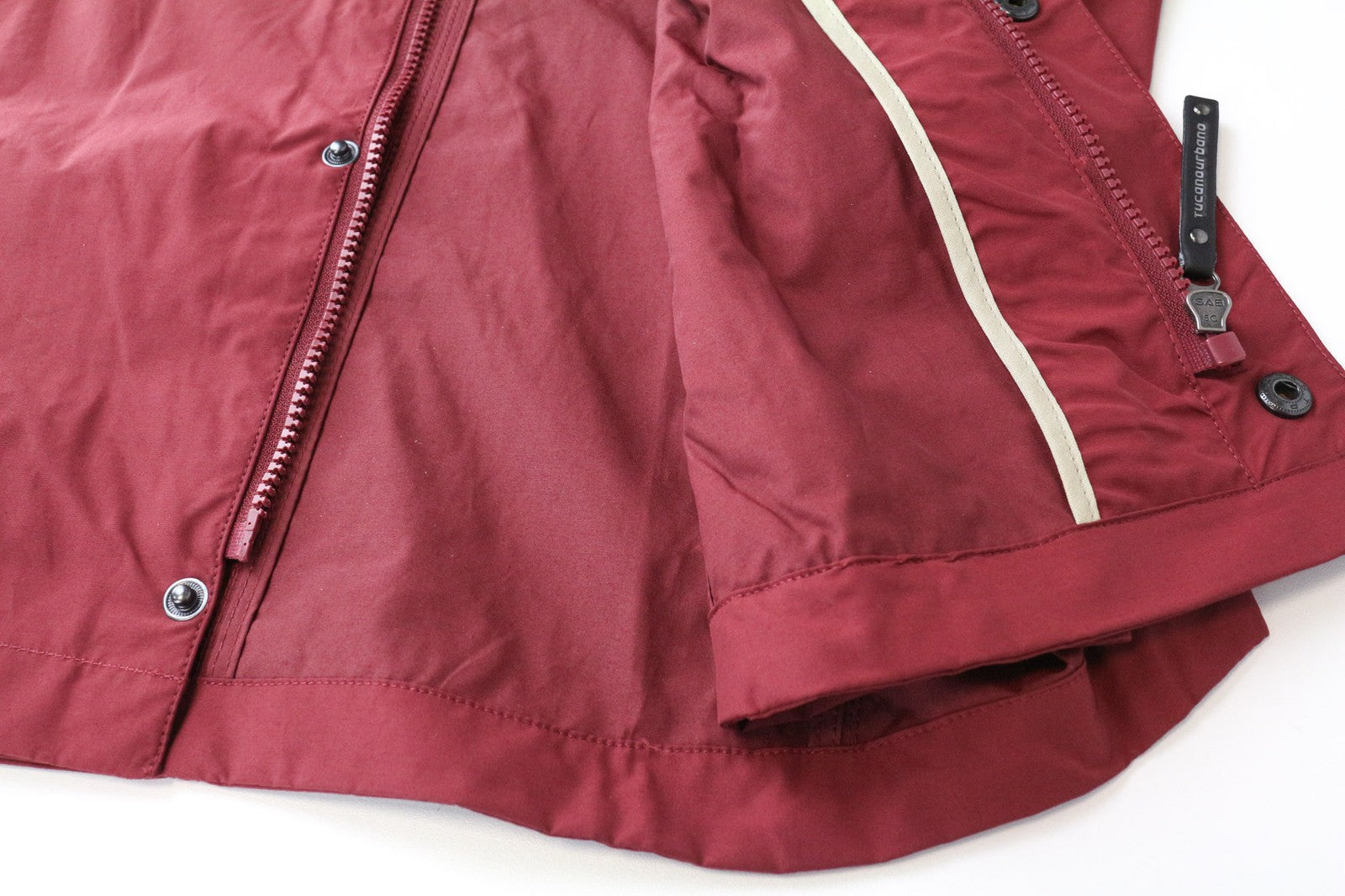 TUCANO URBANO Febo vyriška striukė L, raudona, su medvilnės mišinio pamušalu, neperpučiama, su užtrauktuku 