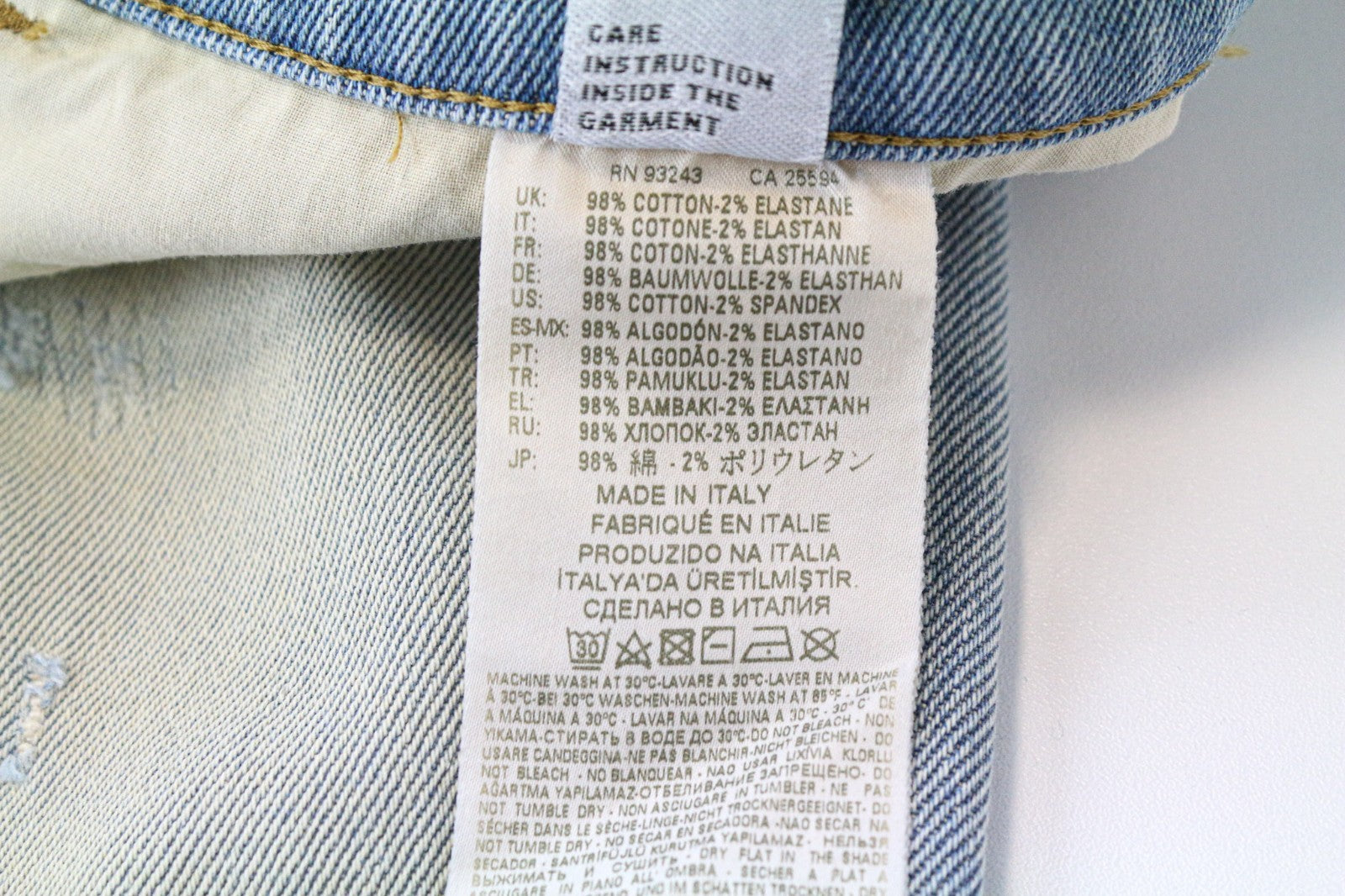 DIESEL D-Eetar 081AK Men's Jeans W32/L32 Carrot Fit Blue Aged Stretch Denim