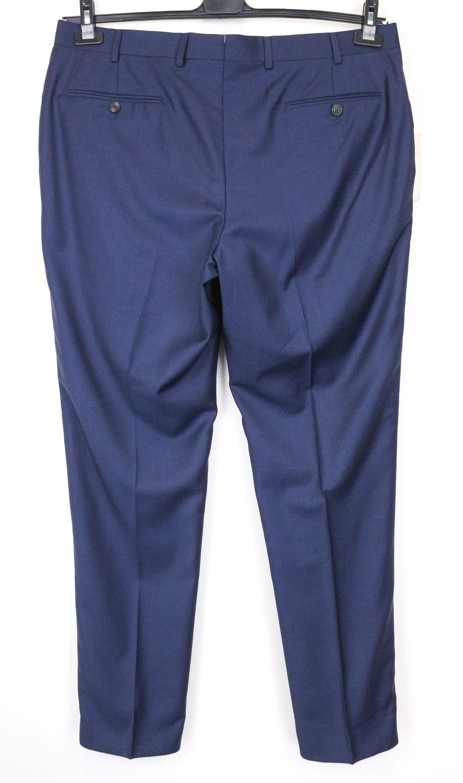 SUITSUPPLY Brescia vyriškos kelnės UK40R mėlynos vilnonės klostuotos pamušalu elegantiškos 