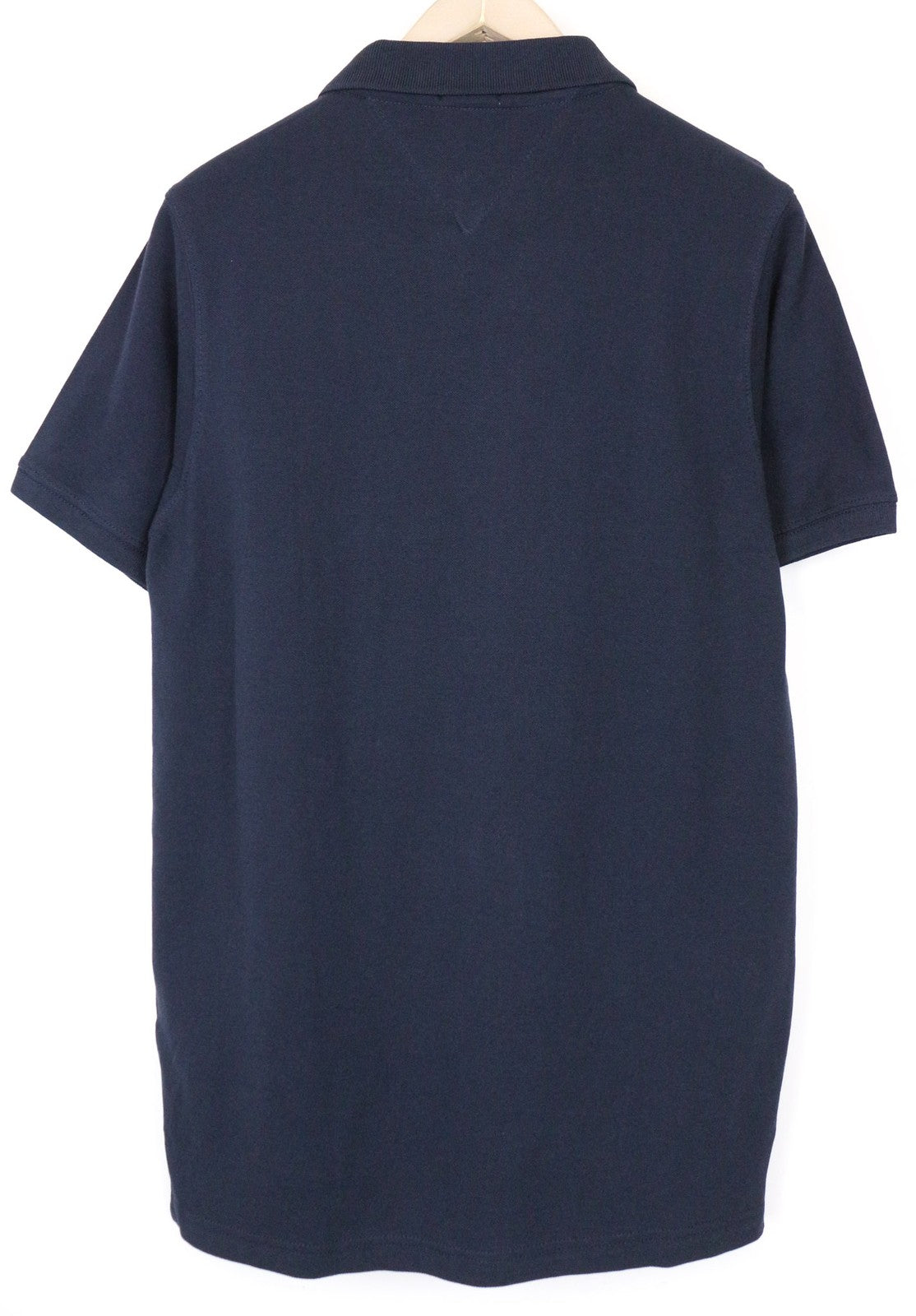 TOMMY HILFIGER DENIM Men's Polo Tee L Navy Short Sleeve Pure Cotton Casual