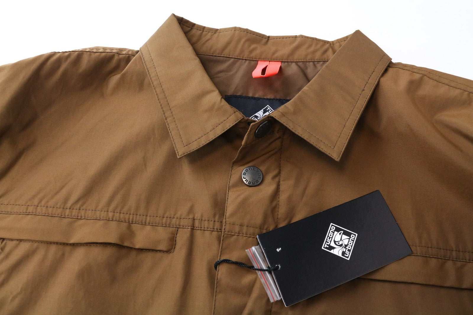 TUCANO URBANO Febo vyriška striukė, 3XL, ruda, neperpučiama medvilnės mišinio striukė, laisvalaikio drabužiai 