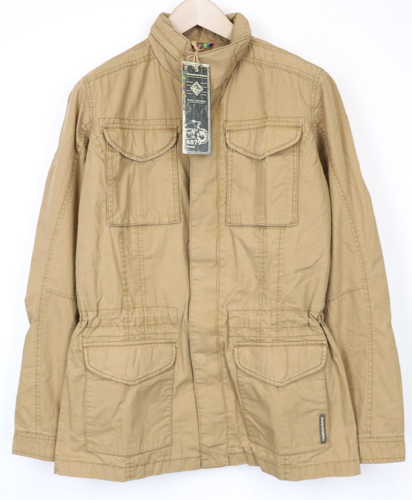 TUCANO URBANO Douz vyriška striukė S ruda su gobtuvu, medvilnine užtrauktuku, pamušalu ir motociklams 