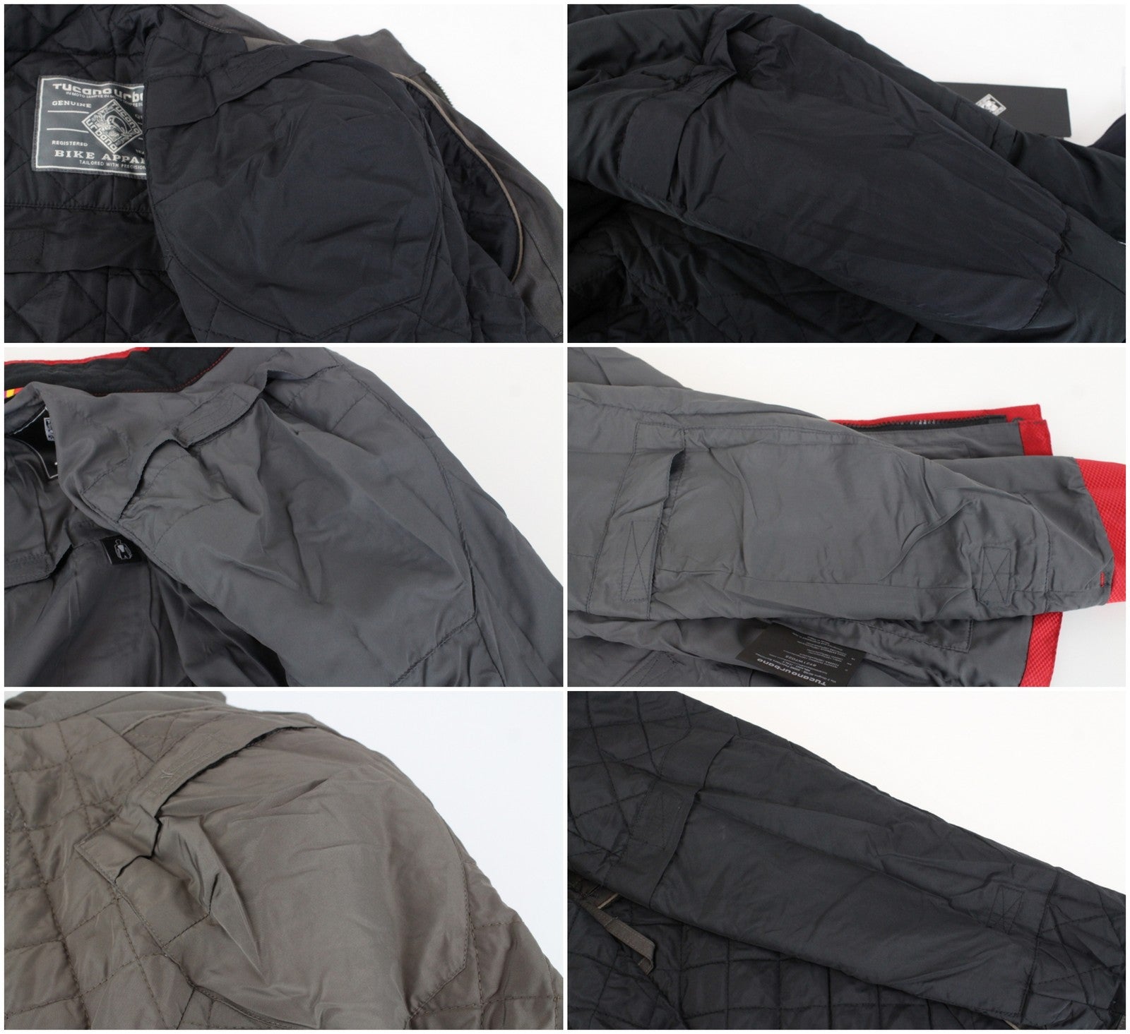 TUCANO URBANO Douz vyriška striukė S ruda su gobtuvu, medvilnine užtrauktuku, pamušalu ir motociklams 