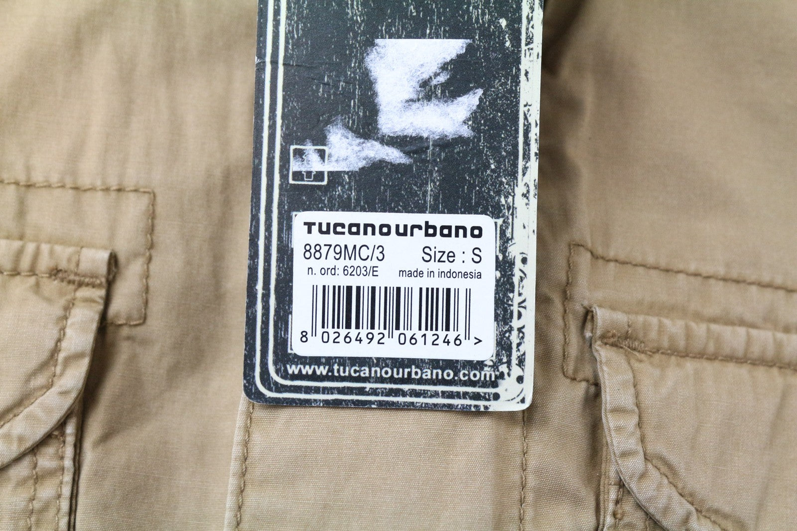 TUCANO URBANO Douz vyriška striukė S ruda su gobtuvu, medvilnine užtrauktuku, pamušalu ir motociklams 