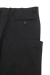 Black Viscose Trousers
