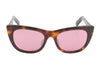 BRAIN DEAD Natto Brown Tortoise/Rose Women Sunglasses OS Leopard UV Lens