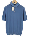Blue Cotton Polos