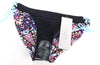 Purple Polyester Swimwear