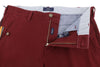 Burgundy Cotton Trousers