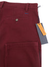 Burgundy Cotton Trousers