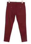 Burgundy Cotton Trousers