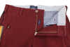 Burgundy Cotton Trousers
