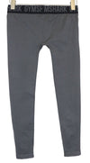 Grey Nylon Sport Leggings