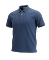 Blue Cotton Polos